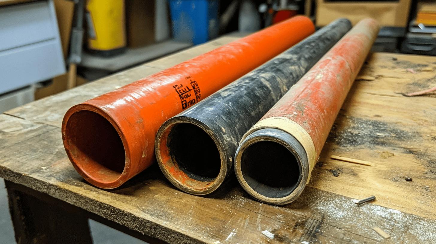 3 pipes on top of table - best pvc type for water supply