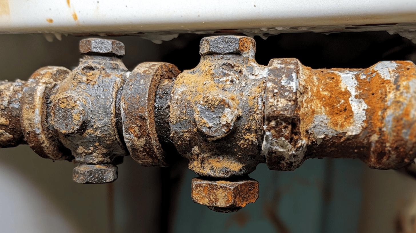 rusting pipe - how to turn off hot water supply quickly