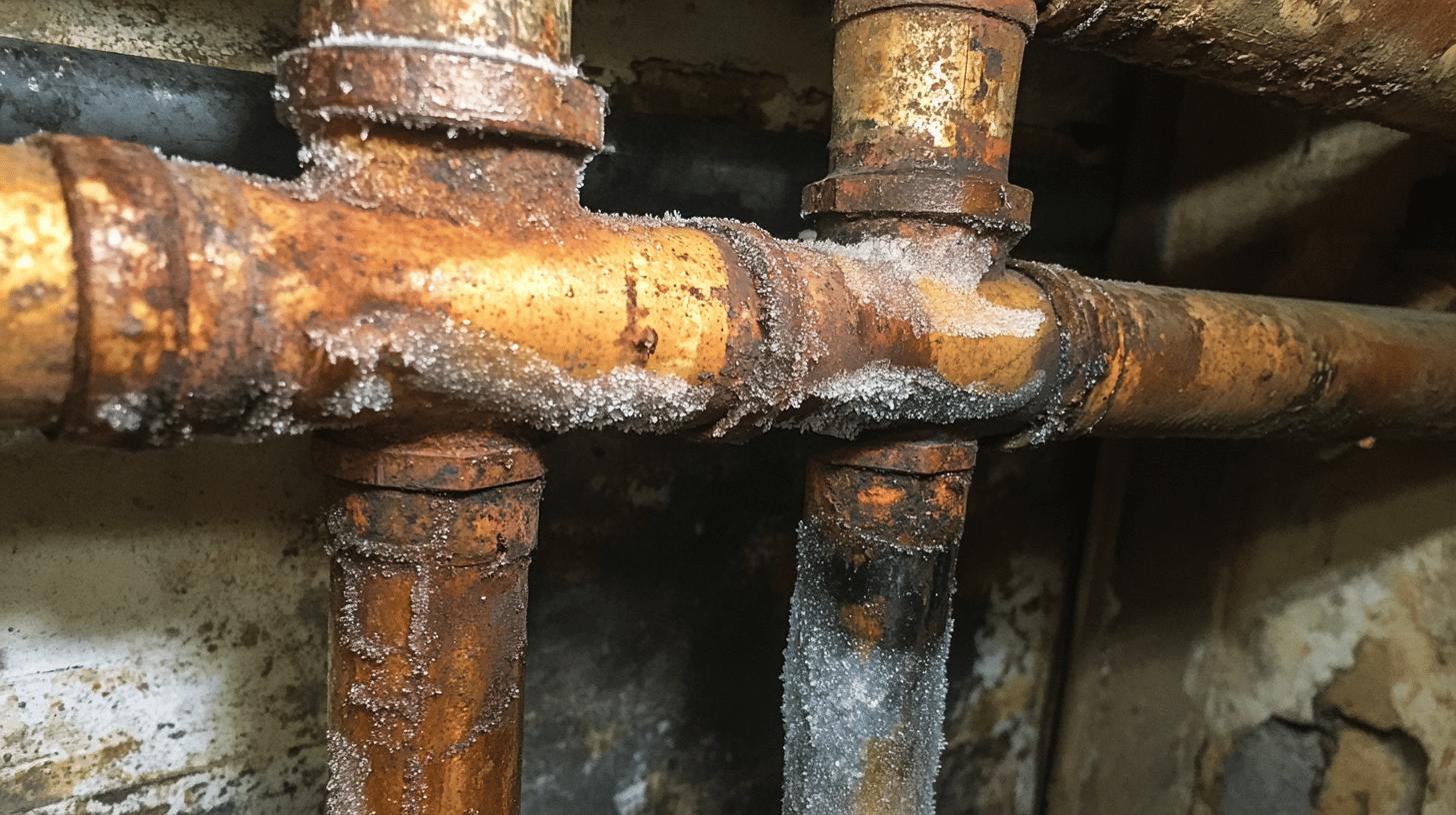 rusty pipes - winterize cabin water system