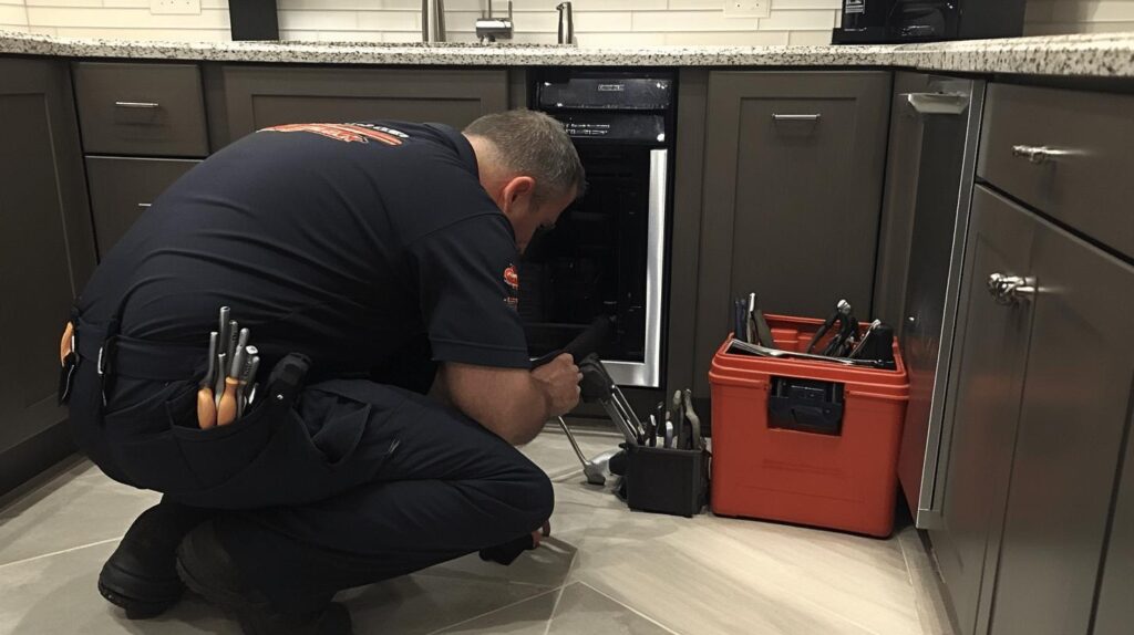 plumber inspecting something - plumbing inspection for home purchase