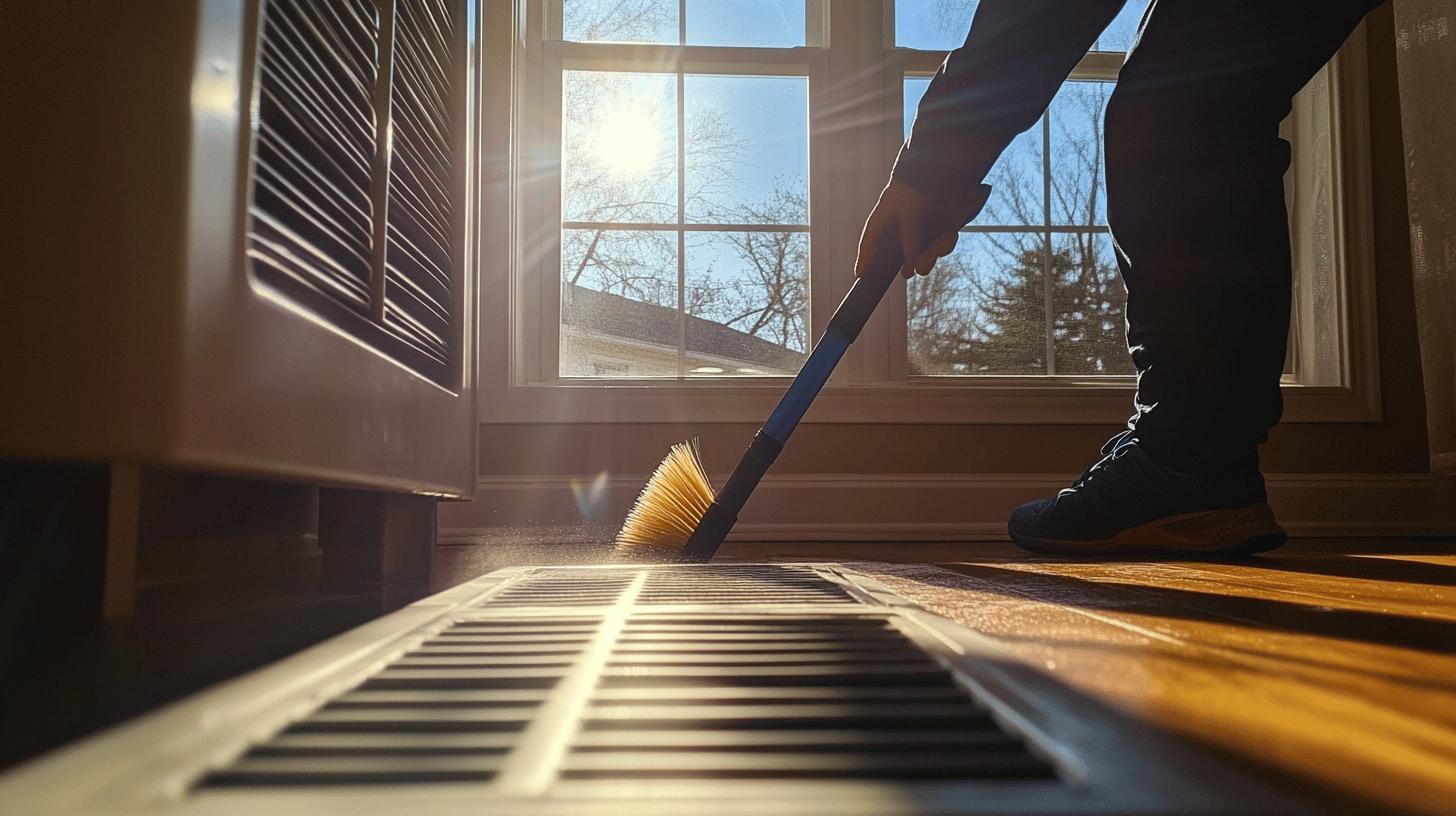 A Professional HVAC Cleaner Cleaning the Ducts.jpg