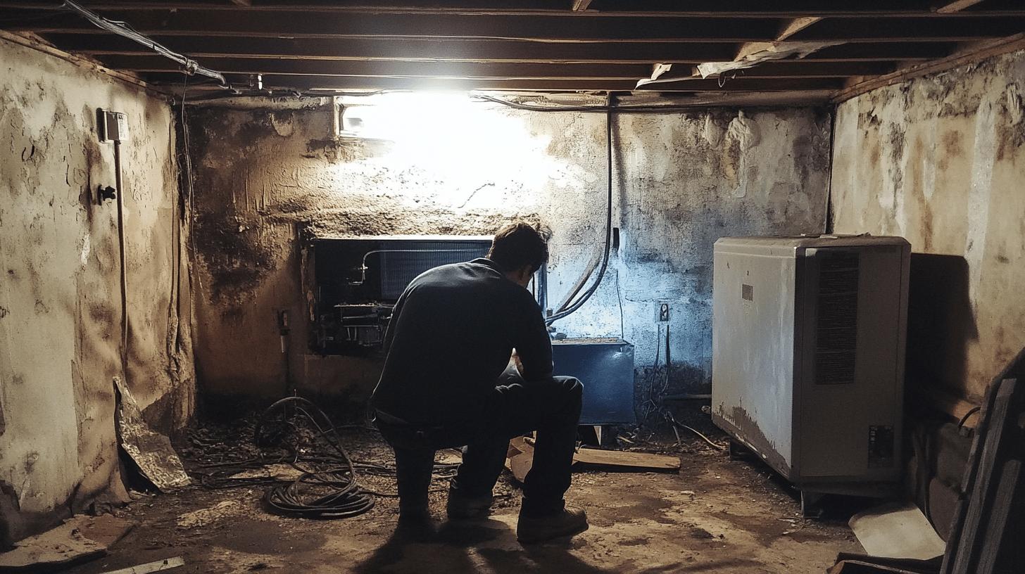 A plumber fixing an HVAC system with molds.jpg