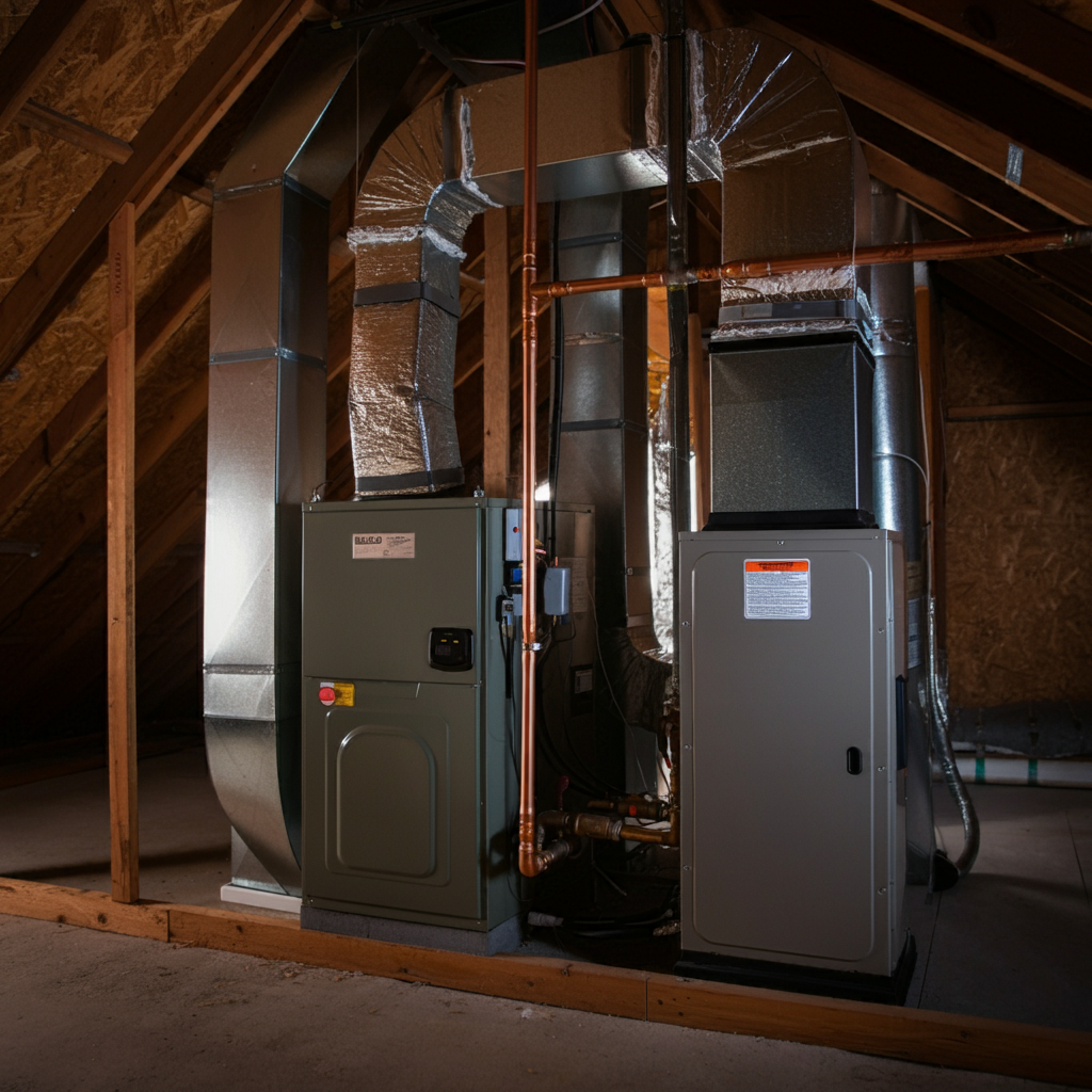 Furnace vs HVAC system - A furnace system installed.jpg