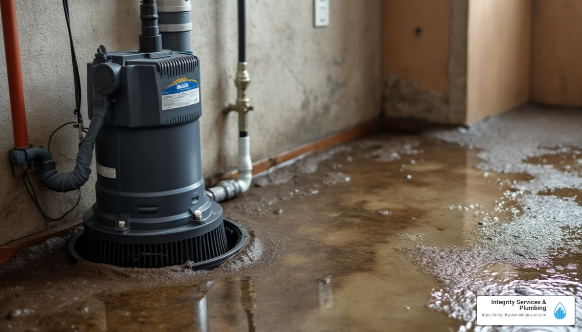 Sump pump installation Texas