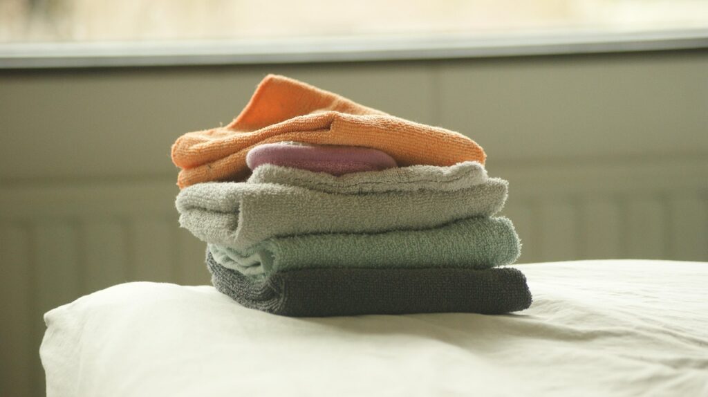 folded laundry