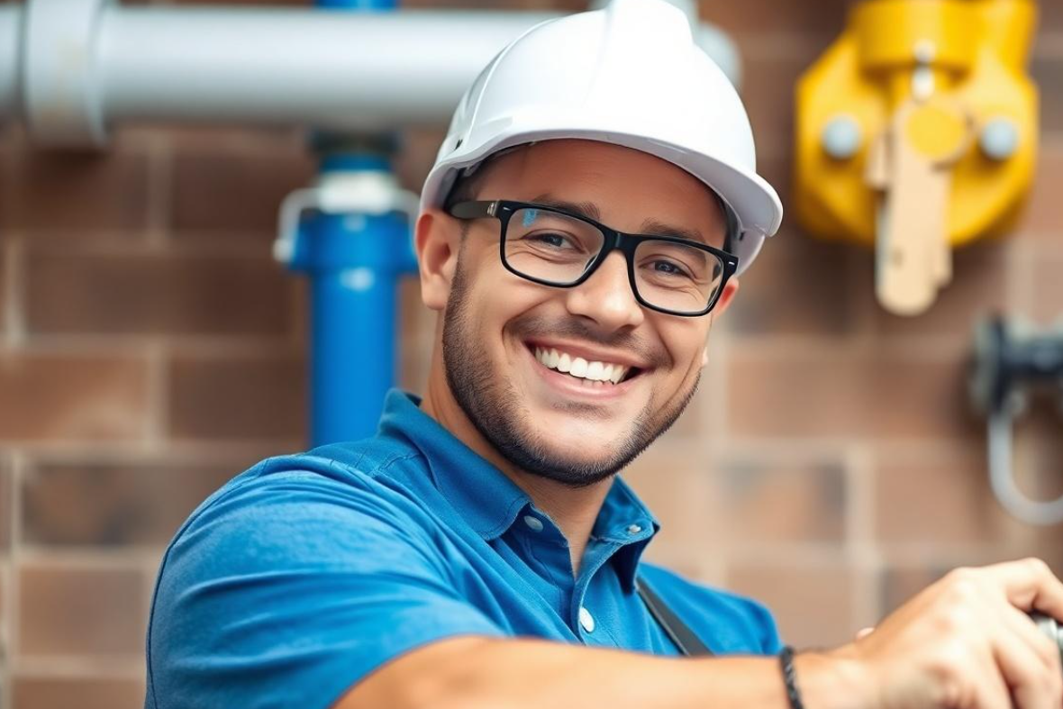 smiling gas line services professional - gas line services